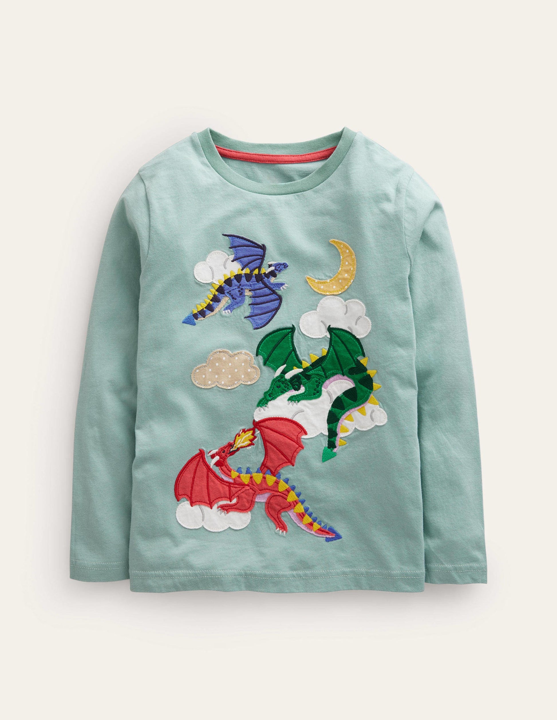 Dragon Appliqué T-shirt-Georgia Blue Dragons-1