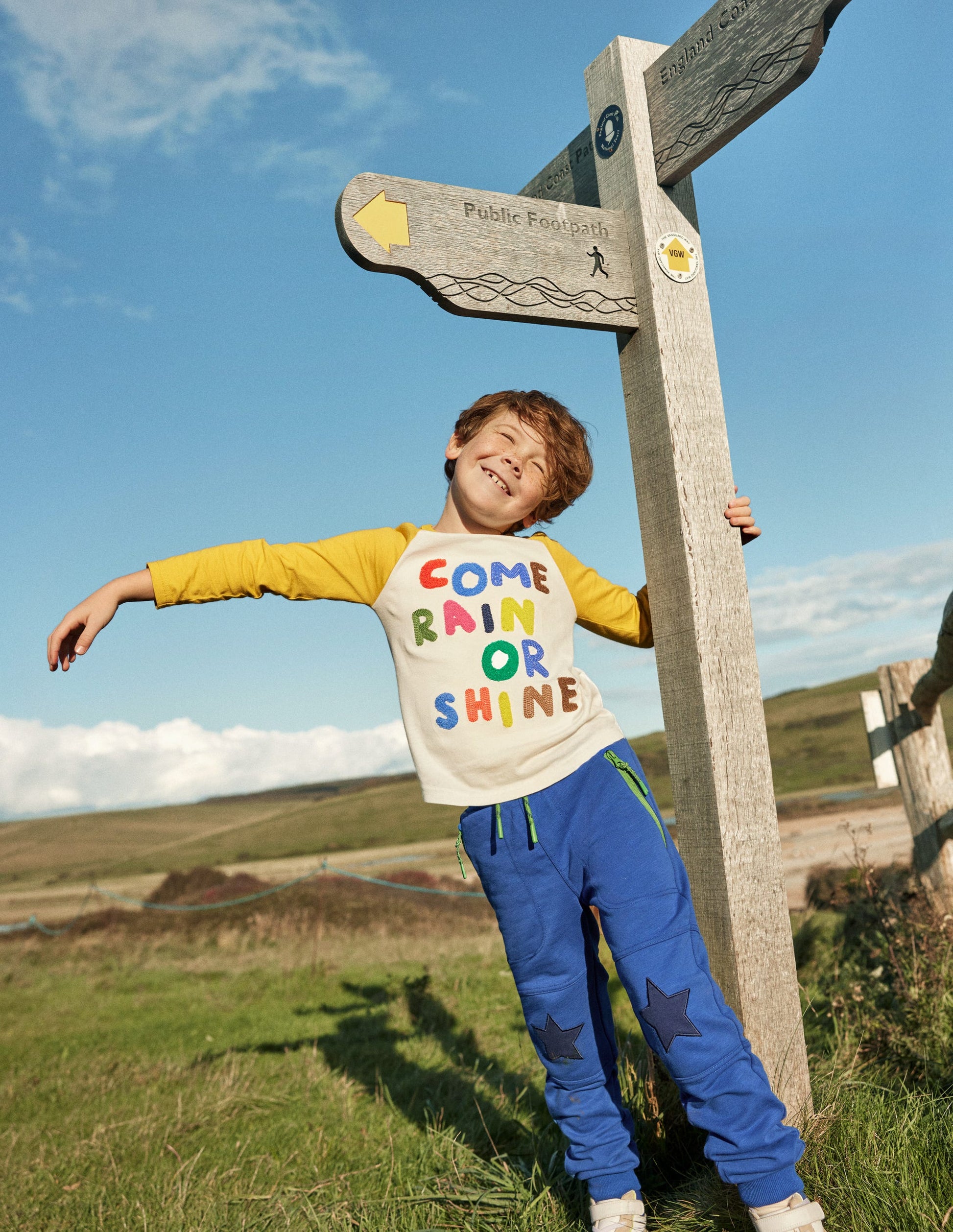 Joyful Raglan T-shirt-Ivory/Gooseberry Yellow-4
