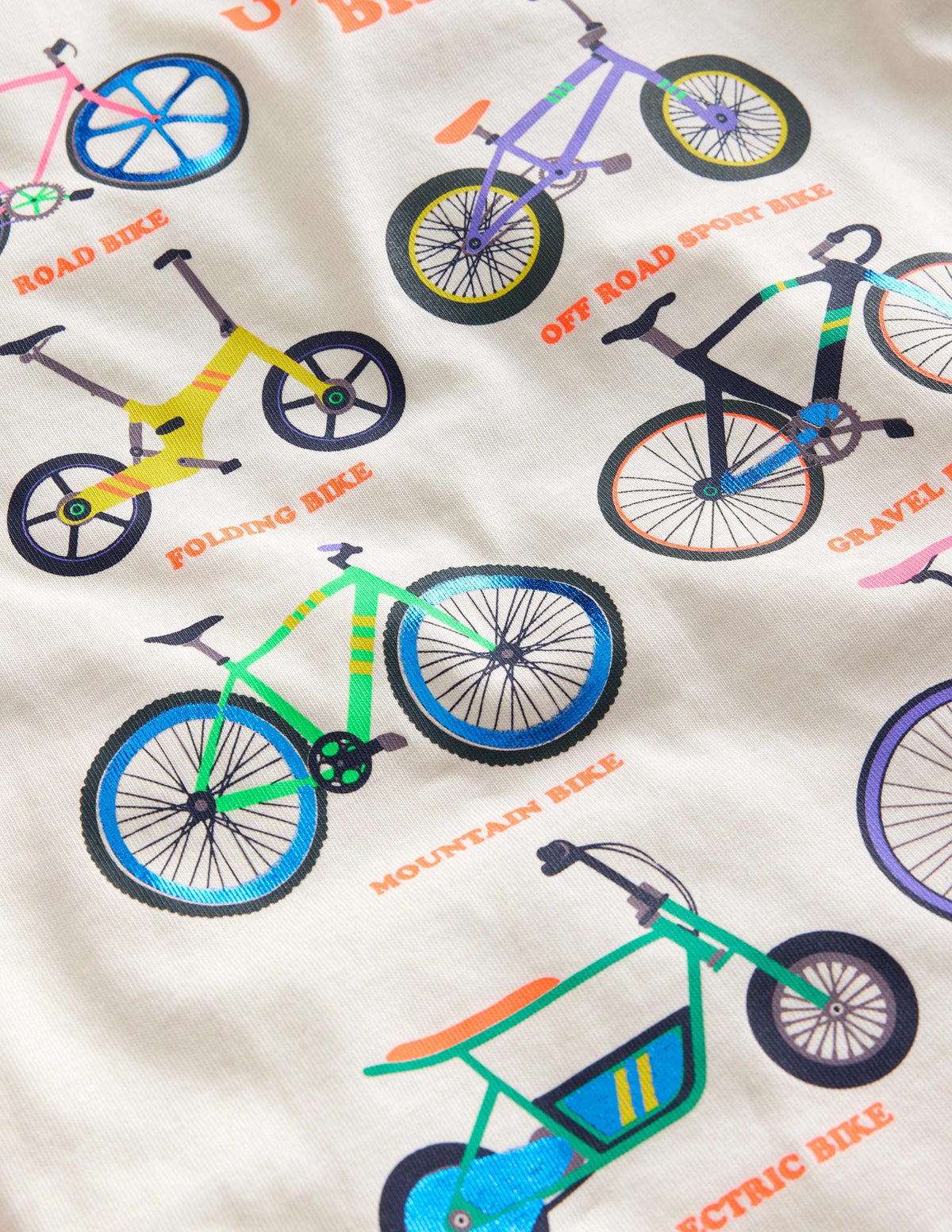 Printed Bikes T-shirt-Jam Red Bikes-3