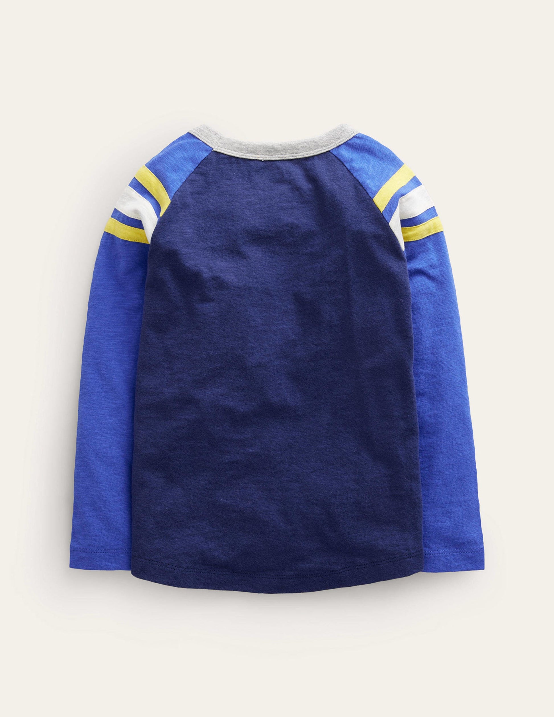Long Sleeve Raglan T-shirt-College Navy/Dazzling Blue-2