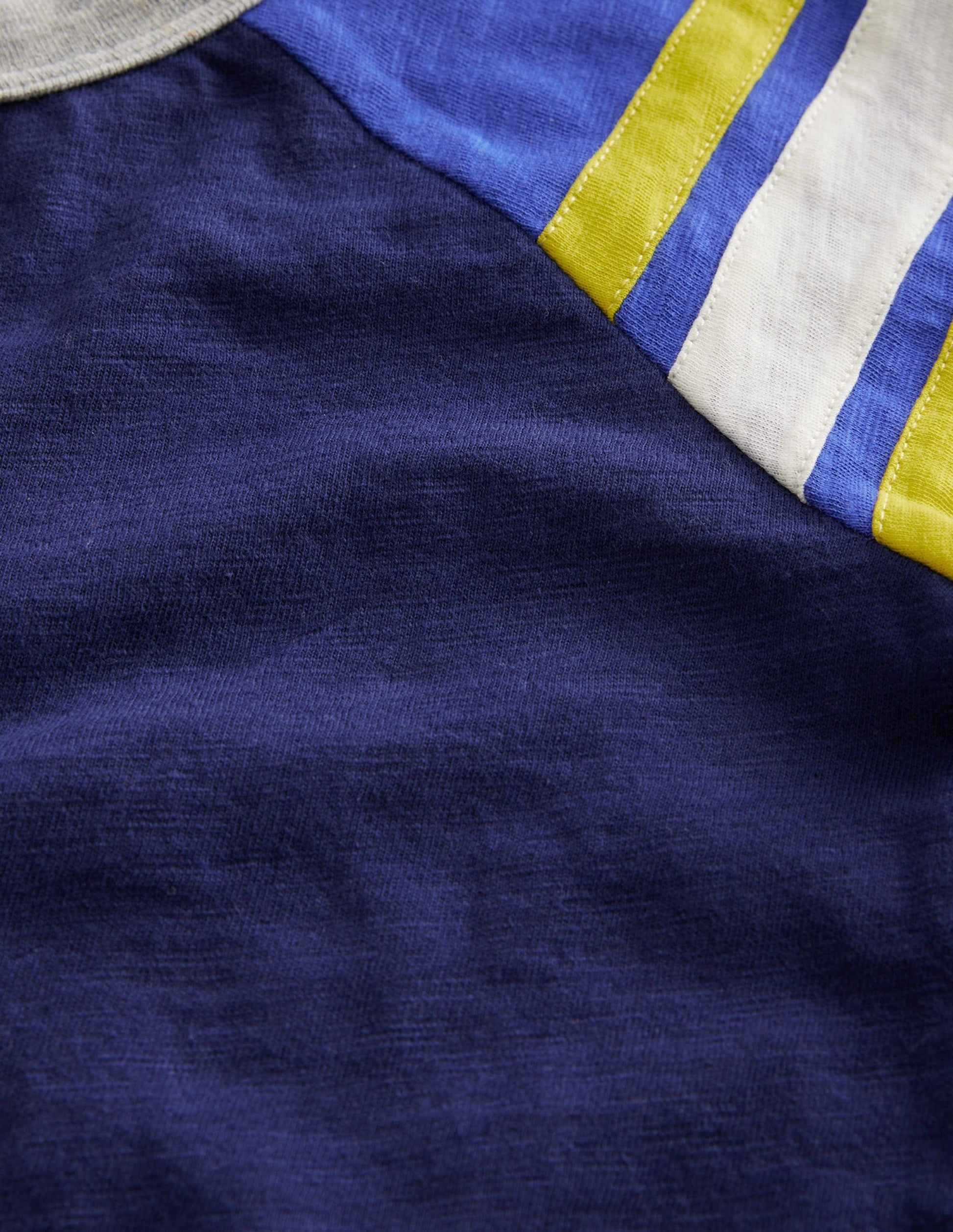 Long Sleeve Raglan T-shirt-College Navy/Dazzling Blue-3