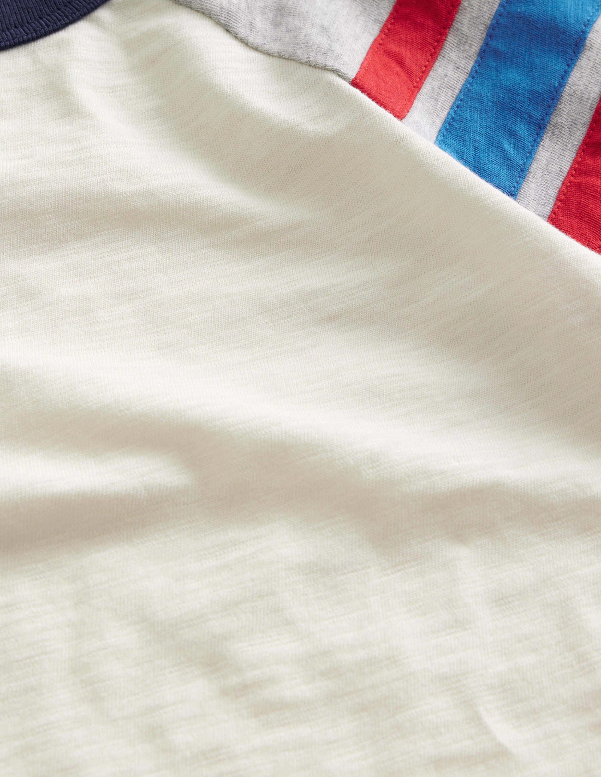 Long Sleeve Raglan T-shirt-Ivory/Grey Marl - Image 3