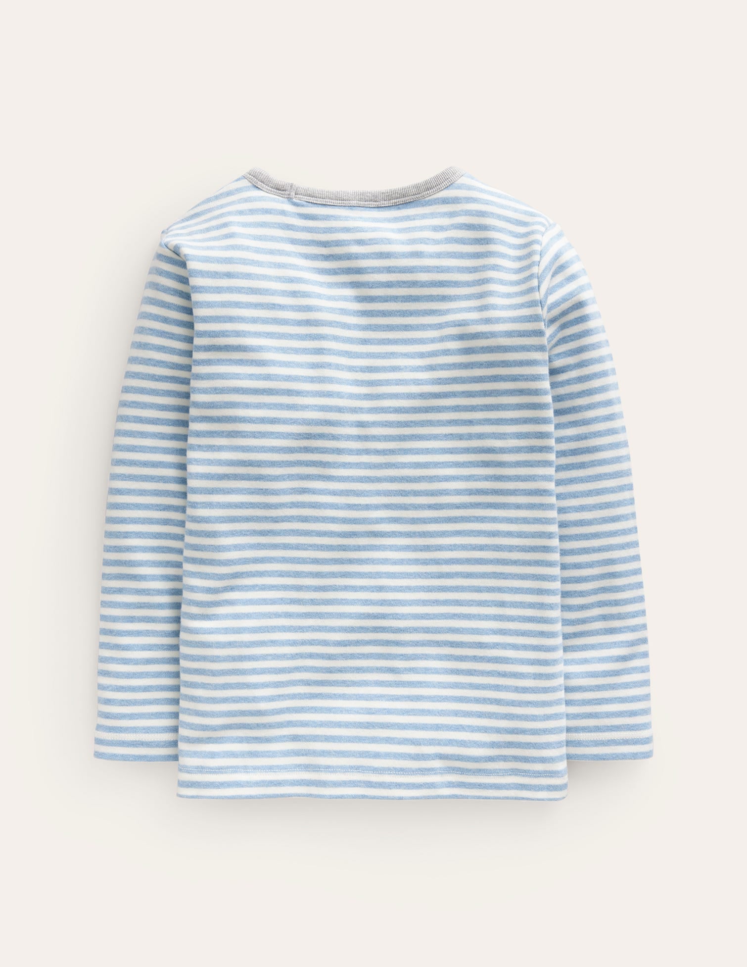 Cosy Brushed Top-Duck Egg Blue/Ivory-2