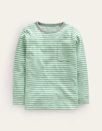 Cosy Brushed Top-Pea Green/Ivory-1