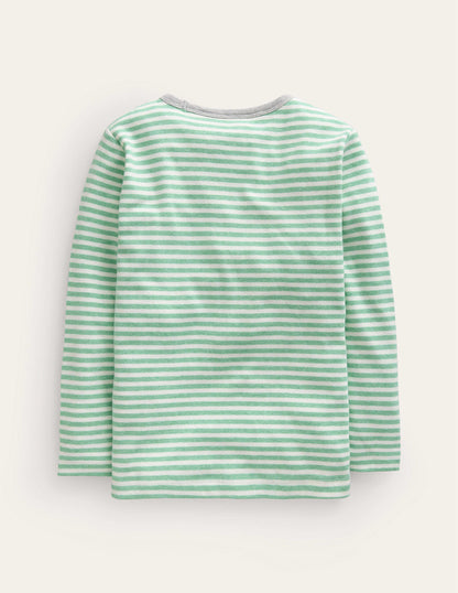 Cosy Brushed Top-Pea Green/Ivory-2