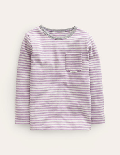 Cosy Brushed Top-Soft Lilac/Ivory-1