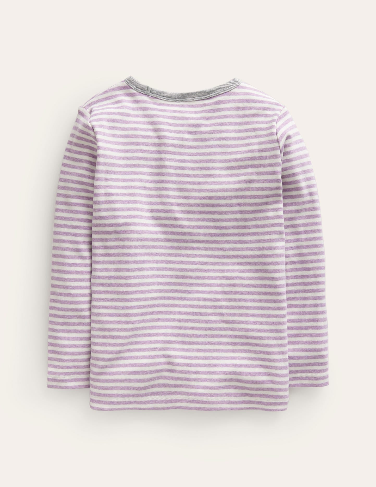 Cosy Brushed Top-Soft Lilac/Ivory-2