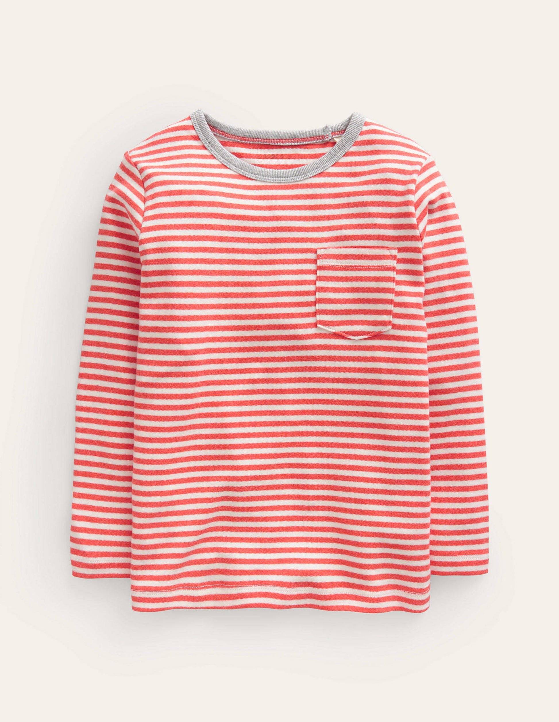 Cosy Brushed Top-Jam Red/Ivory-1