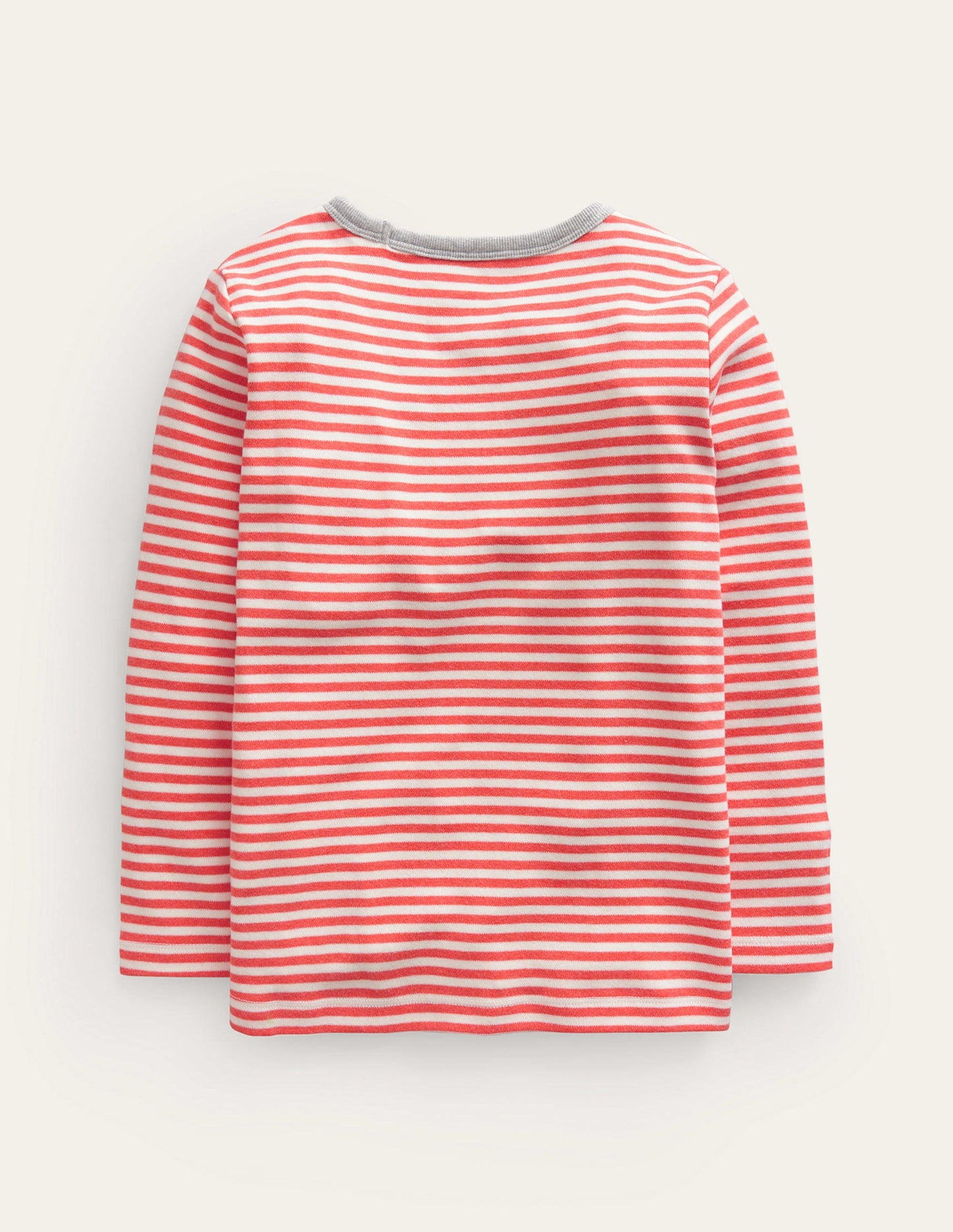 Cosy Brushed Top-Jam Red/Ivory