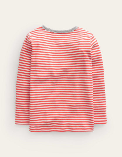 Cosy Brushed Top-Jam Red/Ivory-2