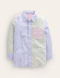 Hotchpotch Seersucker Shirt-Multi Ticking