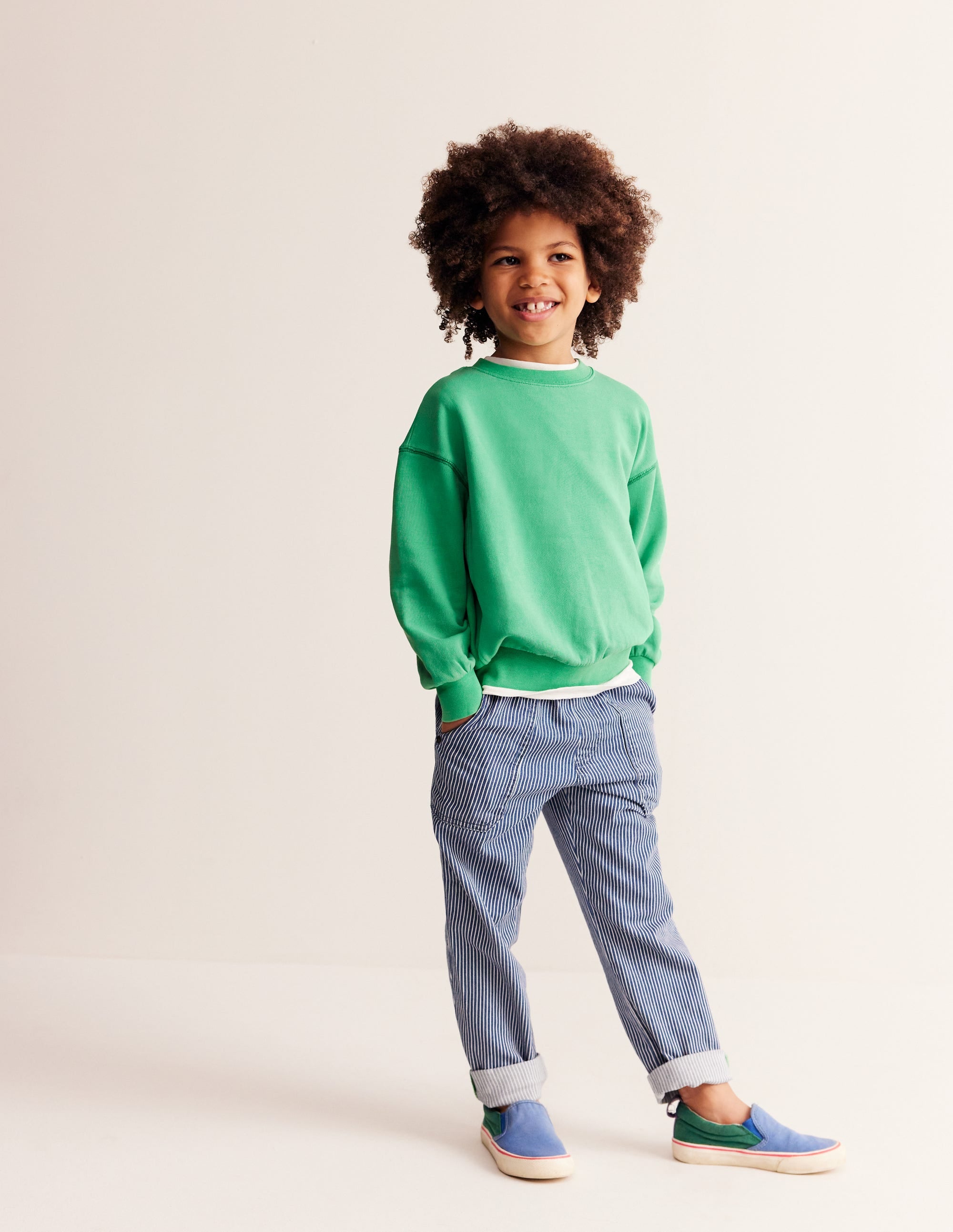 Supersoft Sweatshirt-Pea Green - Image 1