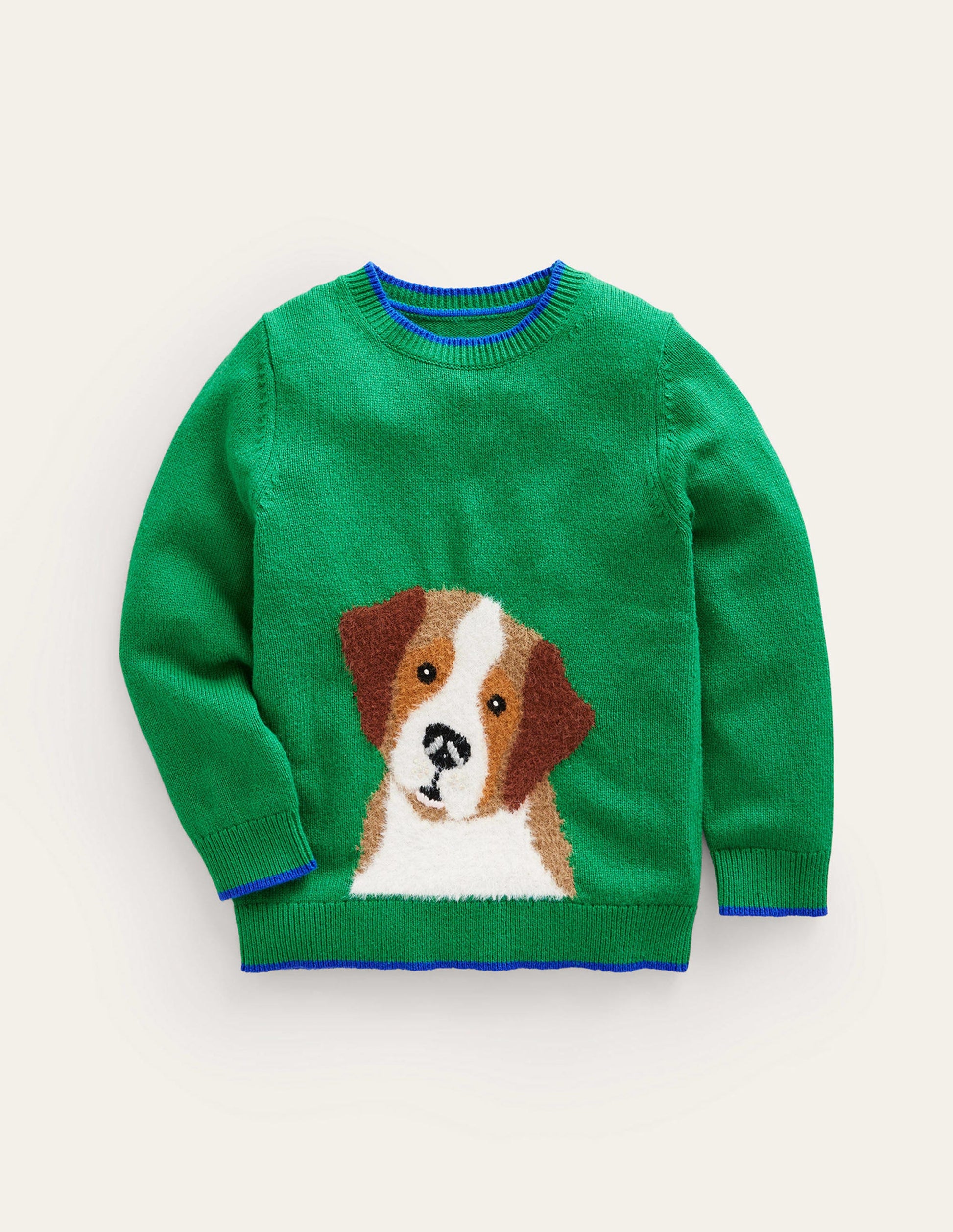 Fun Cosy Jumper-Runner Bean Green Dog-1