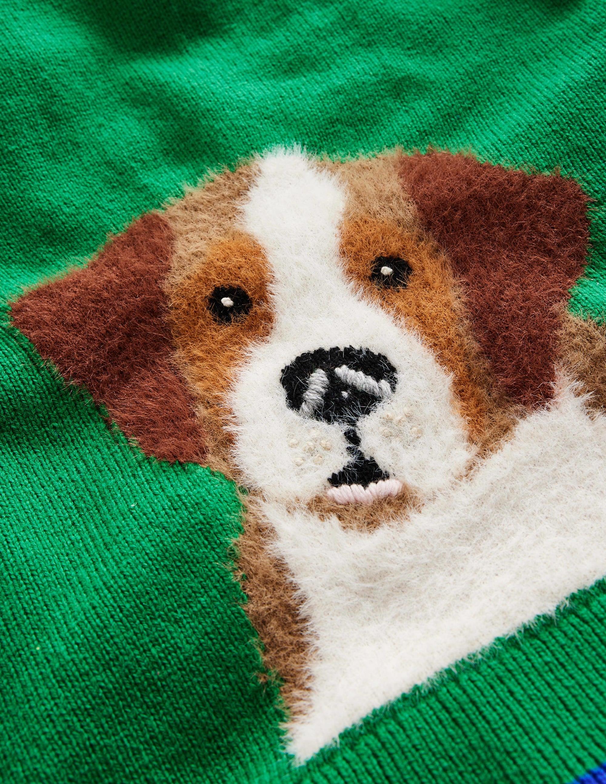 Fun Cosy Jumper-Runner Bean Green Dog - Image 3