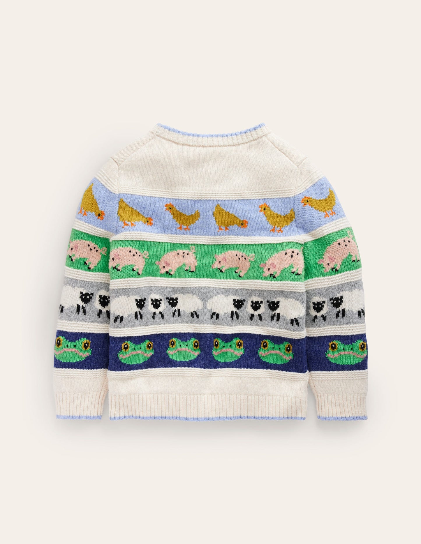 All Over Fair Isle Jumper-Easter Farm Animals