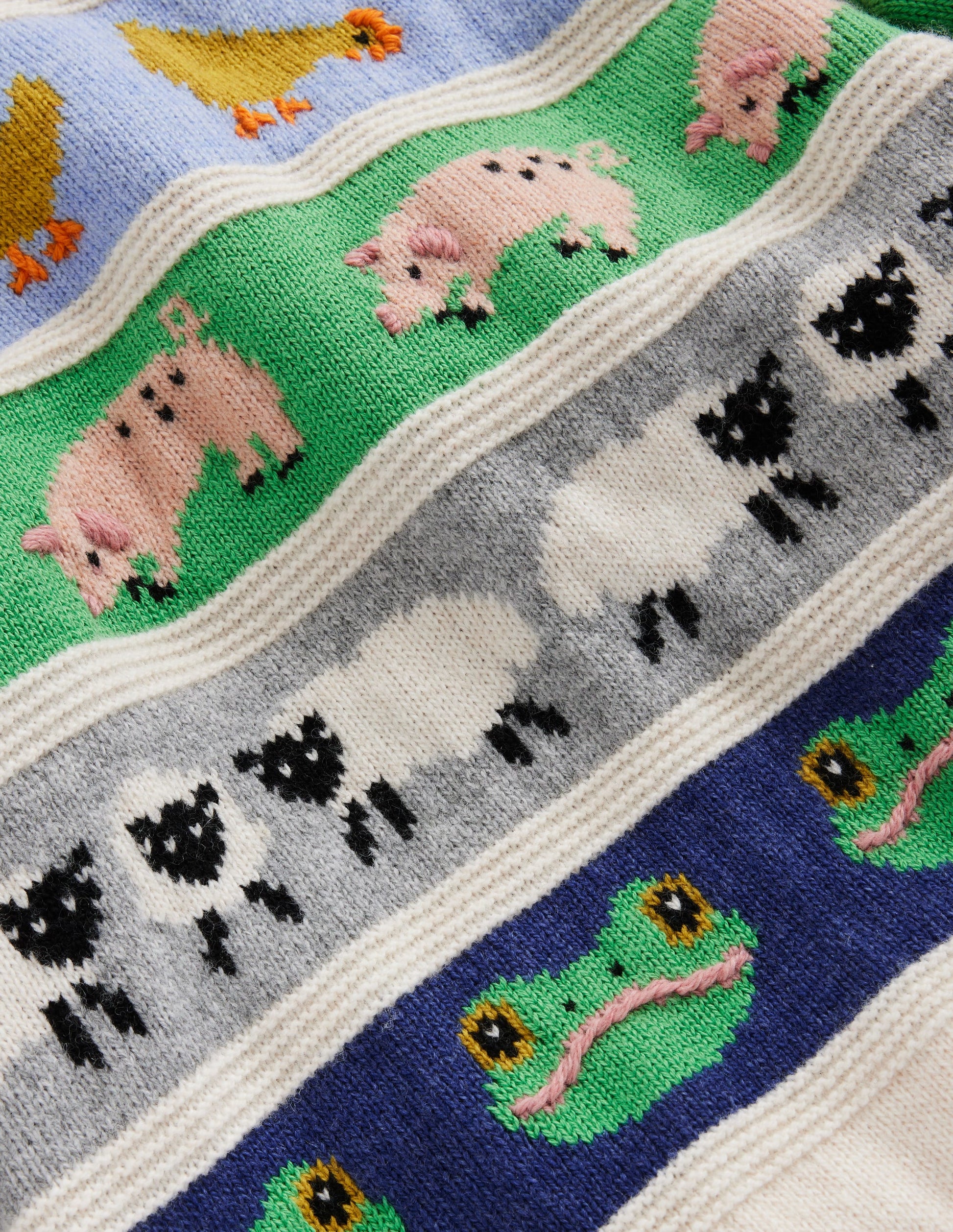 All Over Fair Isle Jumper-Easter Farm Animals-4