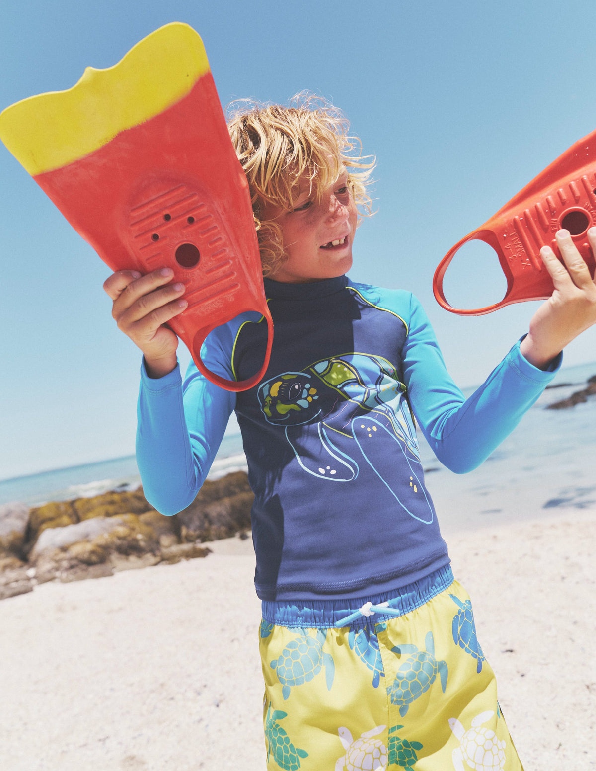 Logo Rash Vest-Turtle Blue-4