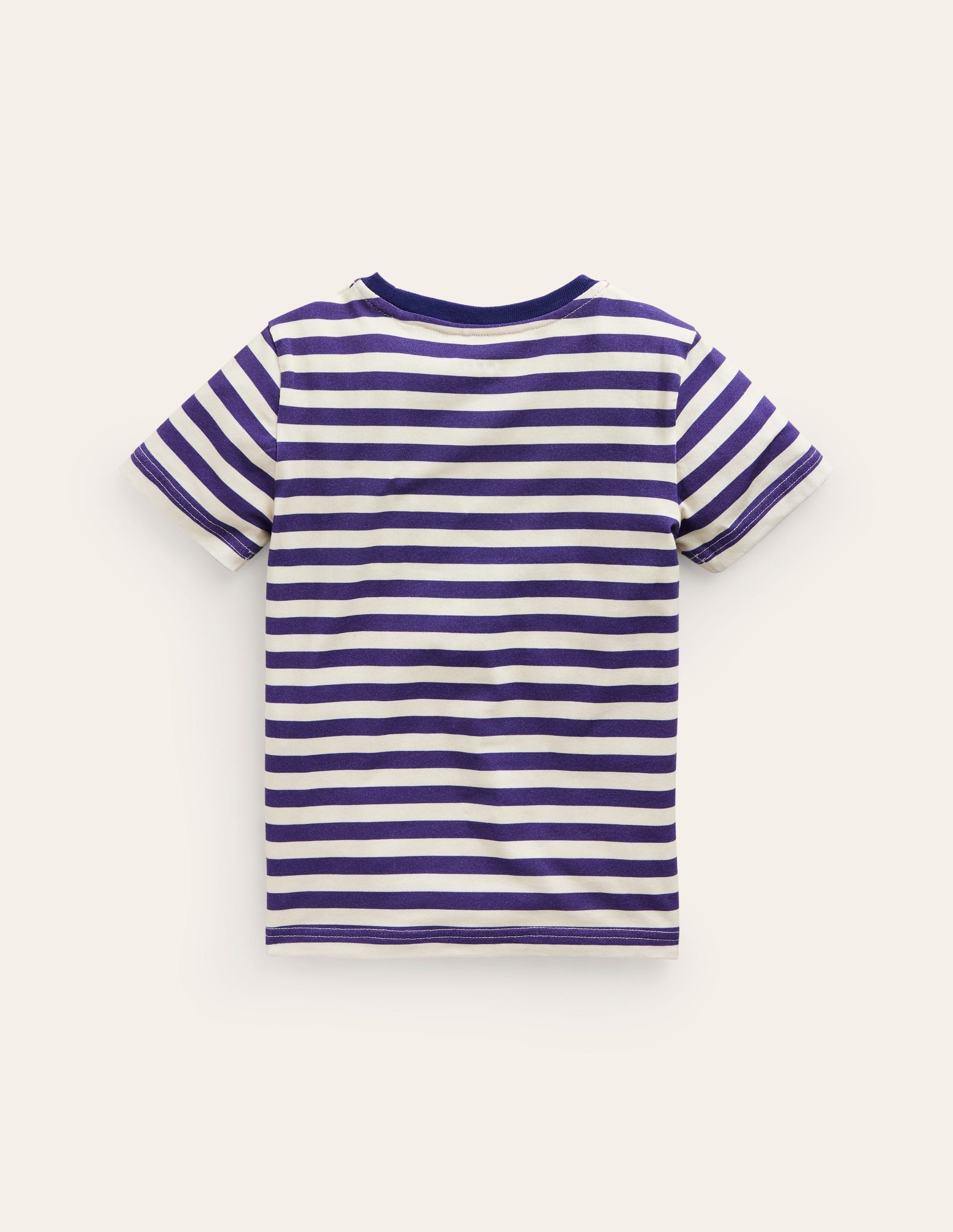 Appliqué Crab T-shirt-Sapphire Blue/Ivory Crabs-3