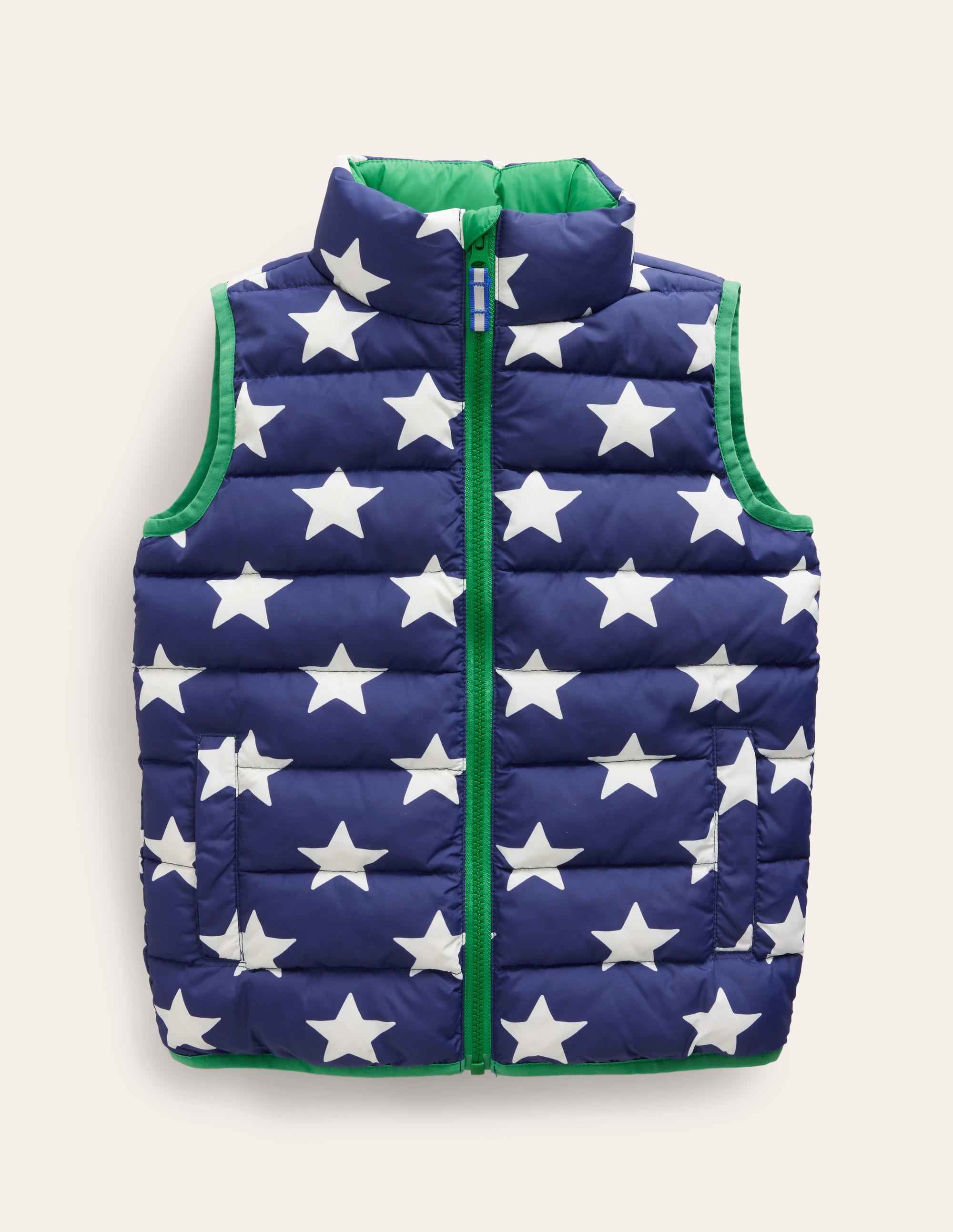 Padded Gilet-College Navy Star - Image 1