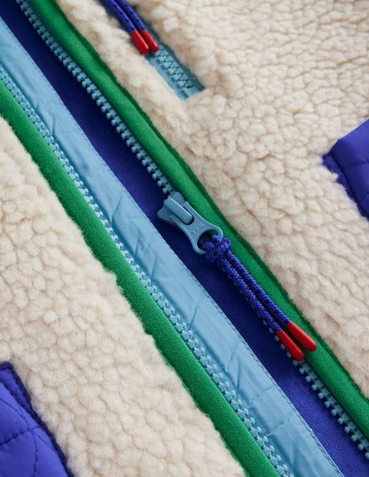 Borg Mix Gilet-Natural Borg-3