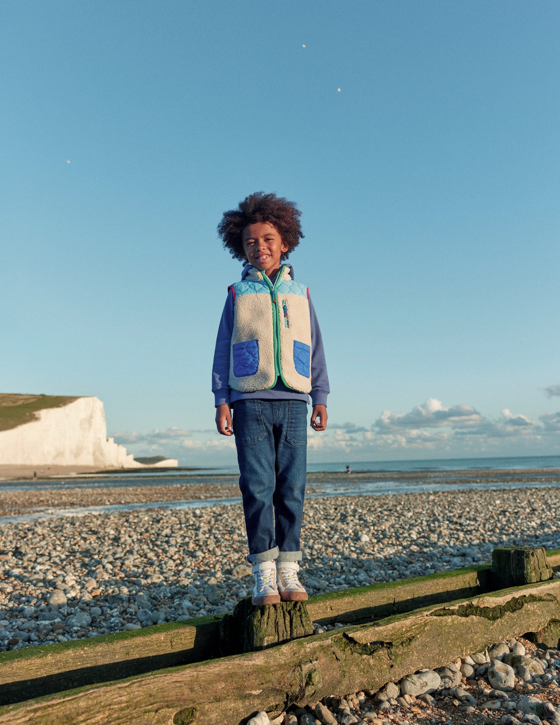 Borg Mix Gilet-Natural Borg-5