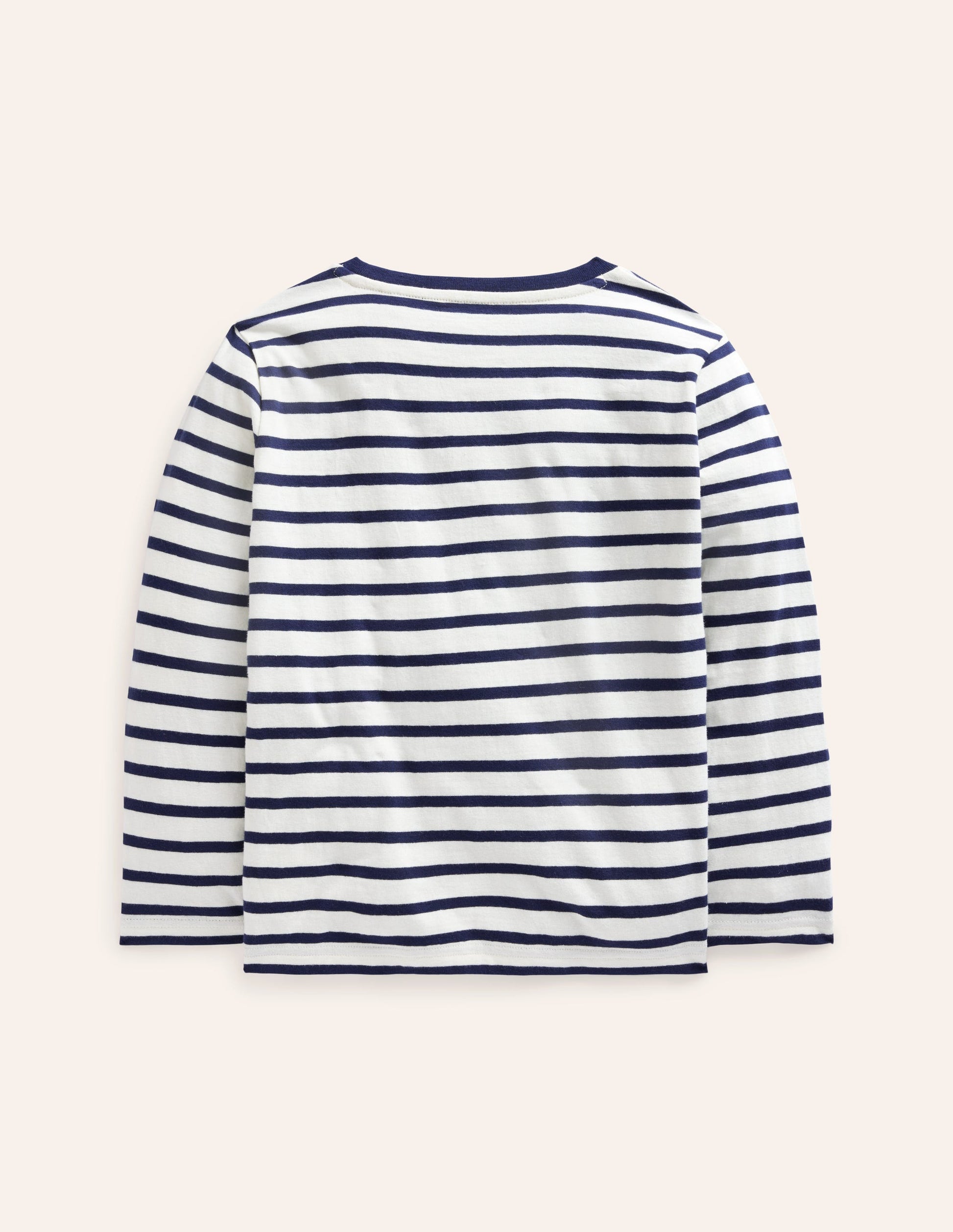 Everyday Breton T-Shirt-Ivory/ College Navy-2