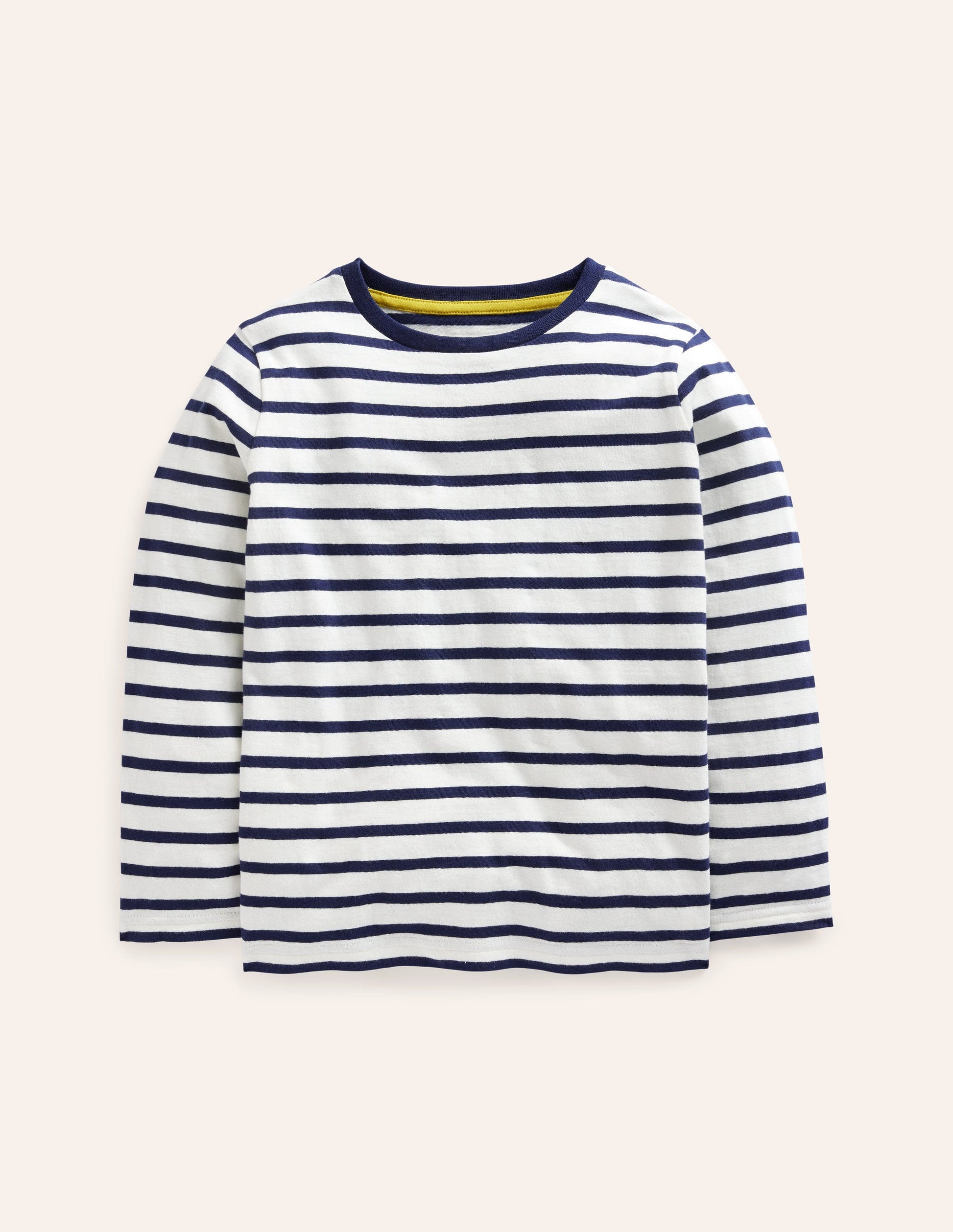 Everyday Breton T-Shirt-Ivory/ College Navy-1