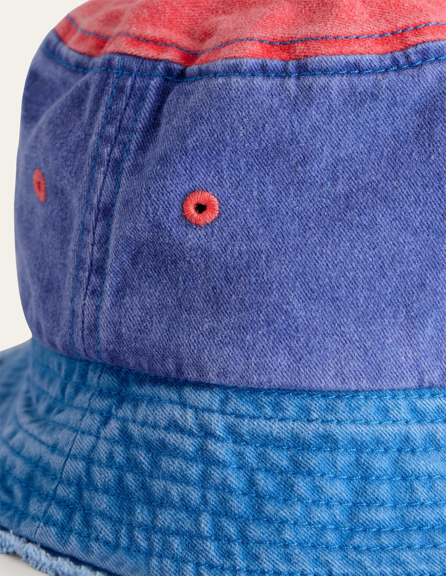 Bucket Hat-Sapphire Blue Colourblock