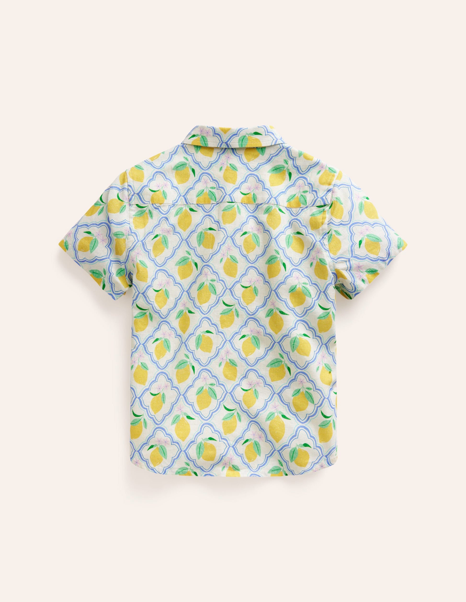 Cotton Linen Shirt-Yellow Lemon Gove-6