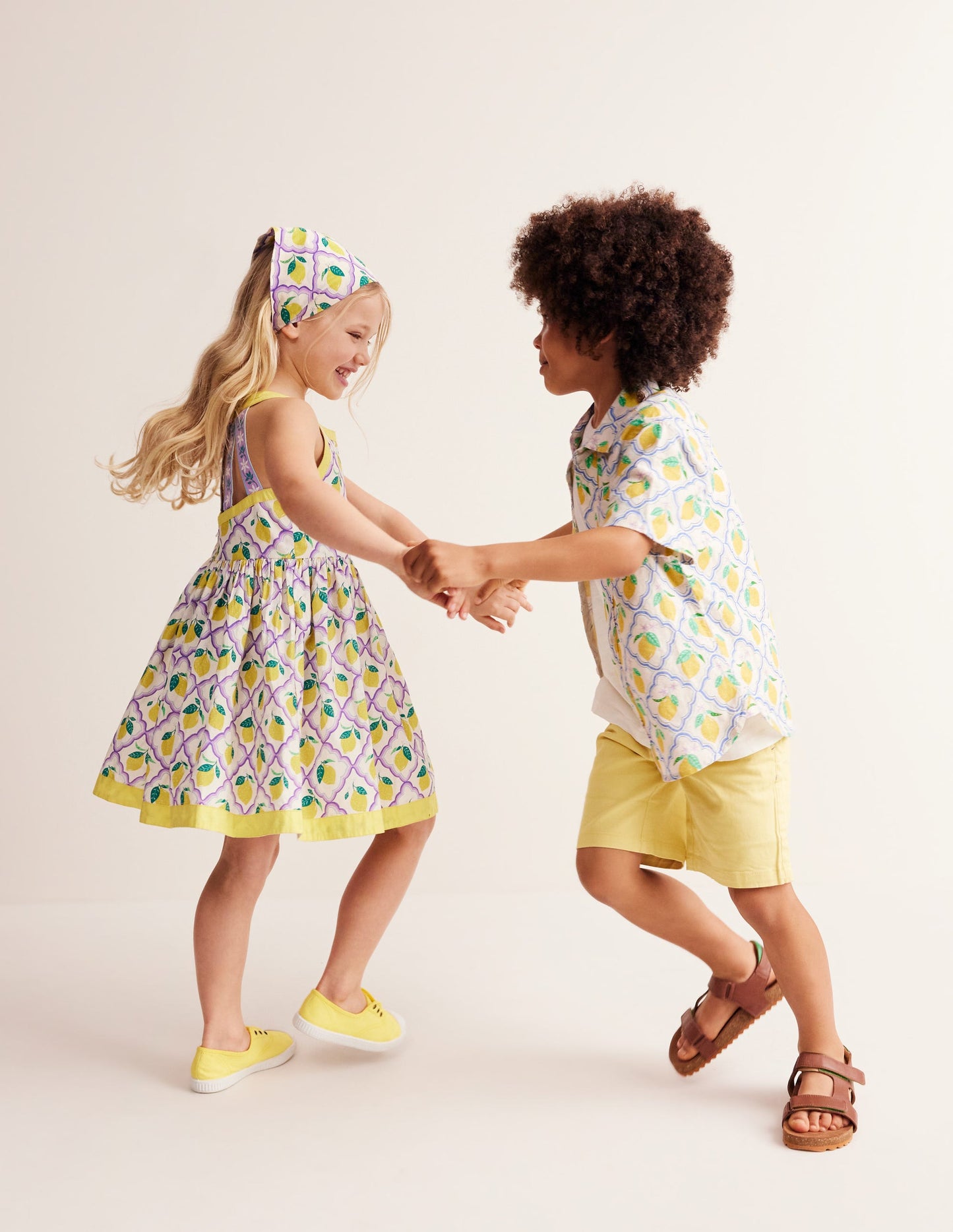 Cotton Linen Shirt-Yellow Lemon Gove