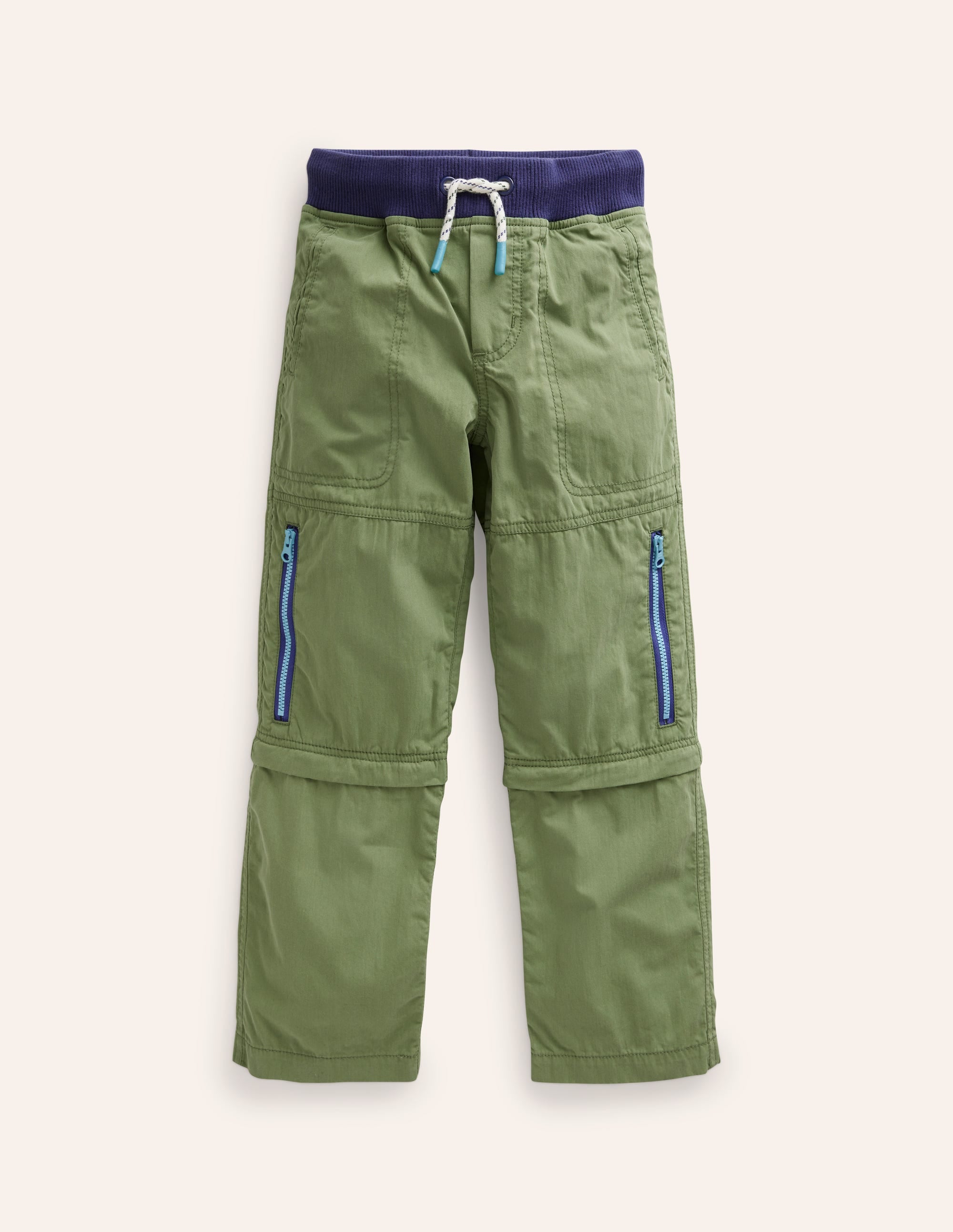 Zip-off Techno Trousers-Safari Green - Image 1