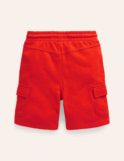 Jersey Cargo Short-Firecracker Red