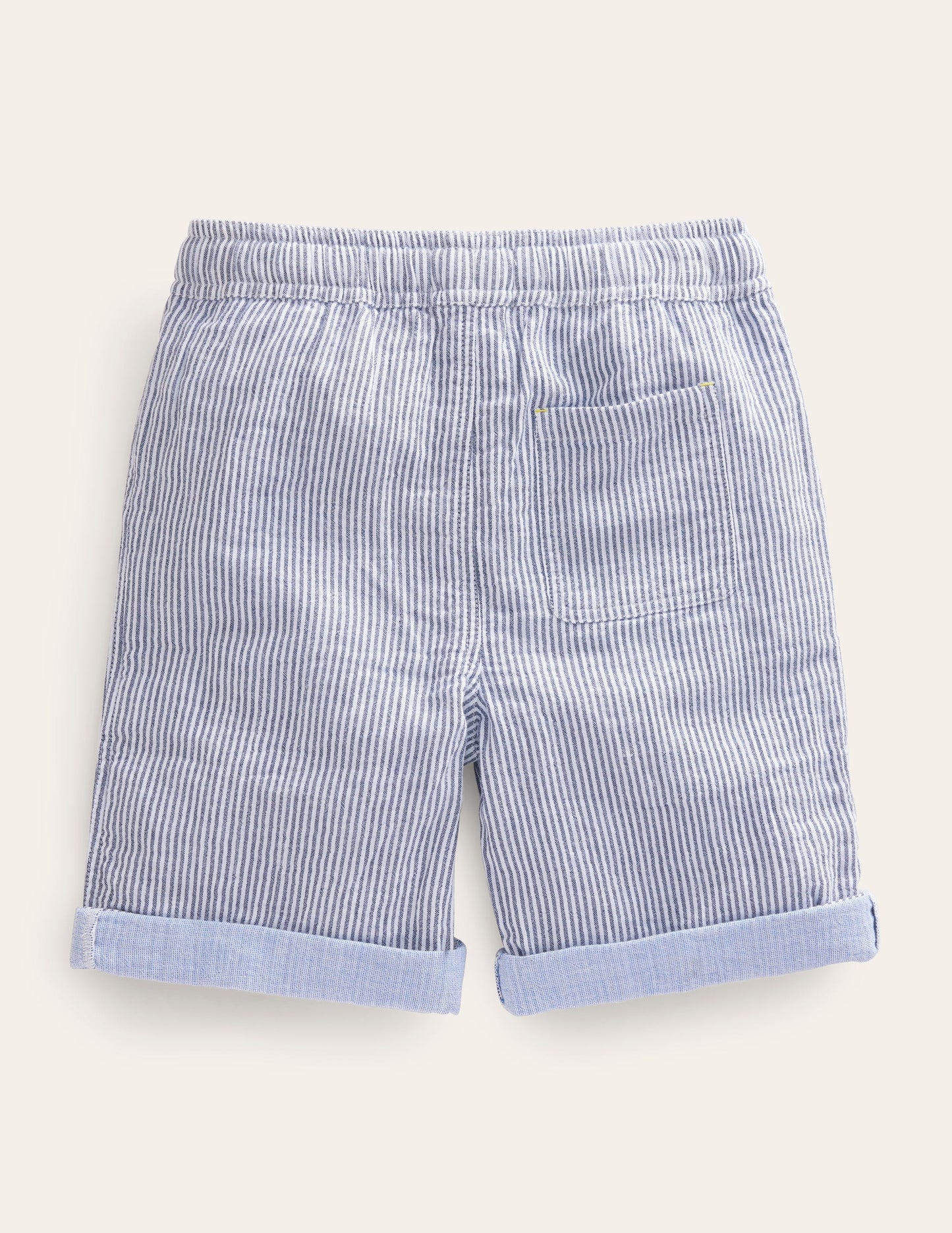 Lightweight Holiday Shorts-College Navy Ticking