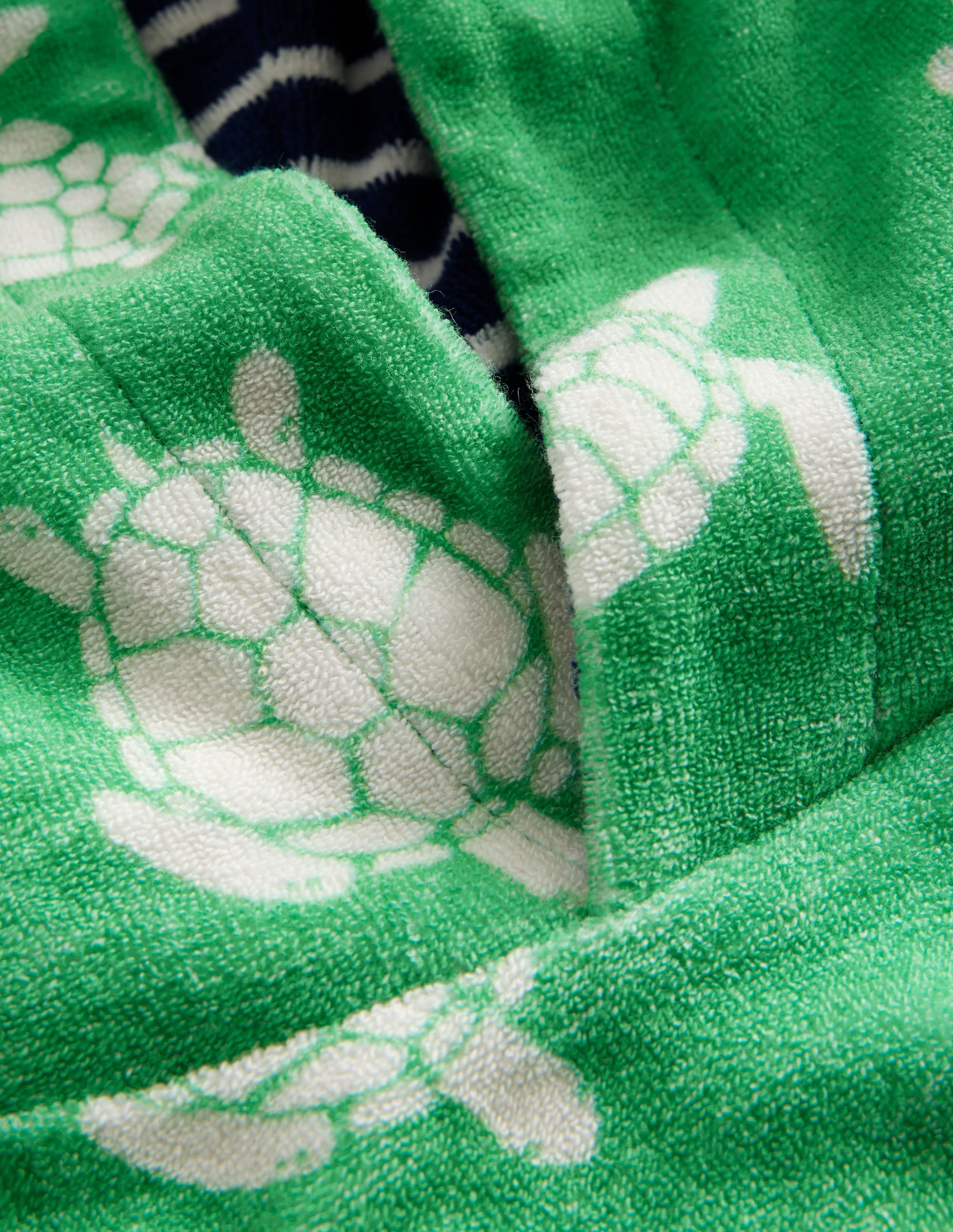 Towelling Hoodie-Pea Green Turtles - Image 3