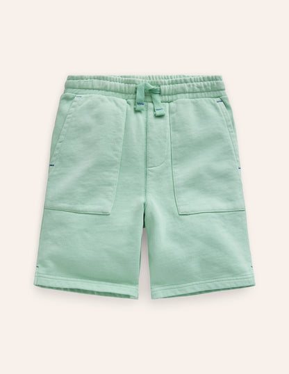 Garment Dye Shorts-JellyFish Green