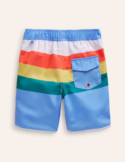 Board Shorts-Surf Blue Multi Stripe-2