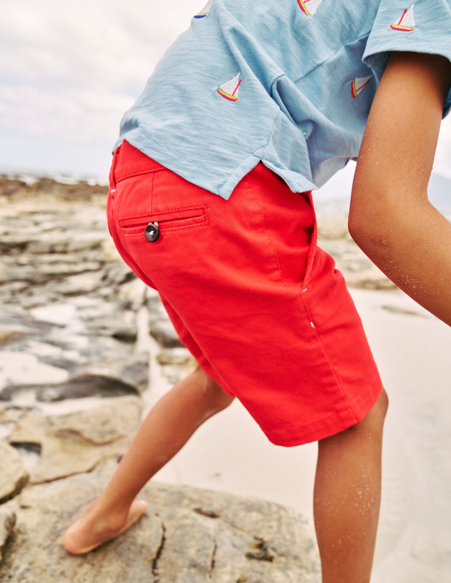 Classic Chino Shorts-Jam Red