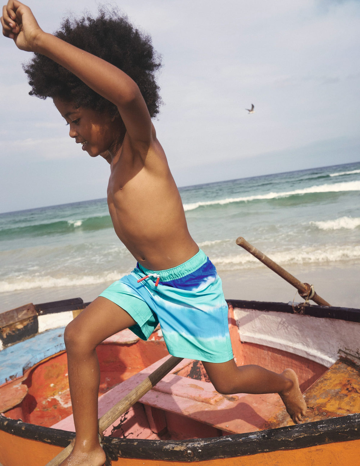 Swim Shorts-Blue Tie Dye-4