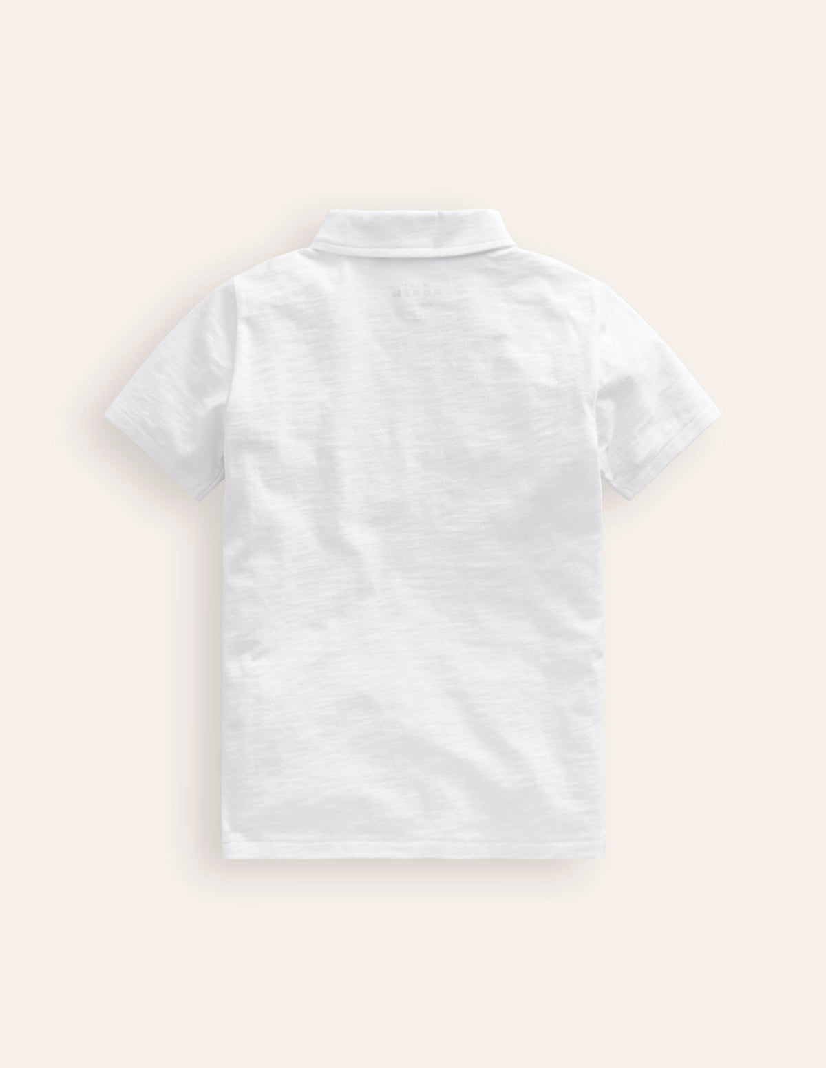 Slub Polo Shirt-White-2