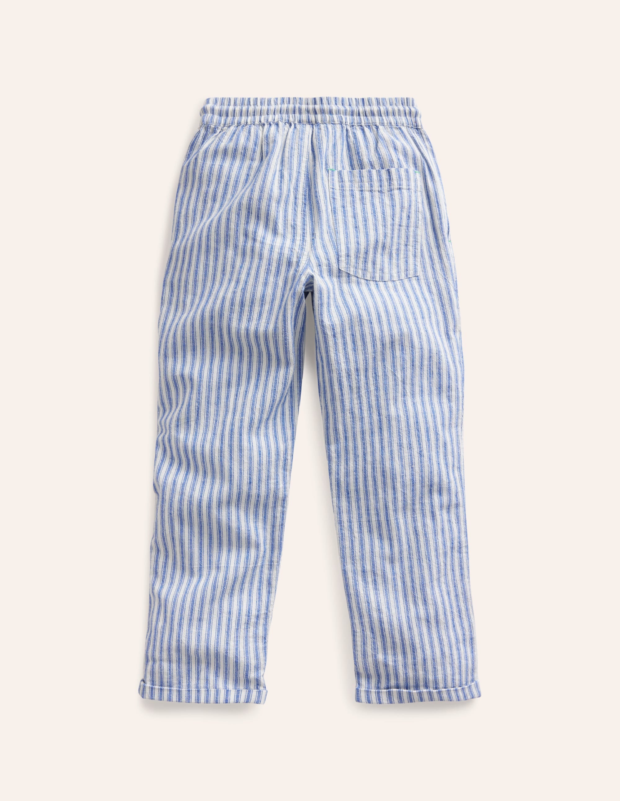 Summer Pull-On Trousers-Bluejay Ticking - Image 2