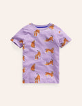 All-over Printed T-Shirt-Parma Violet Lynx