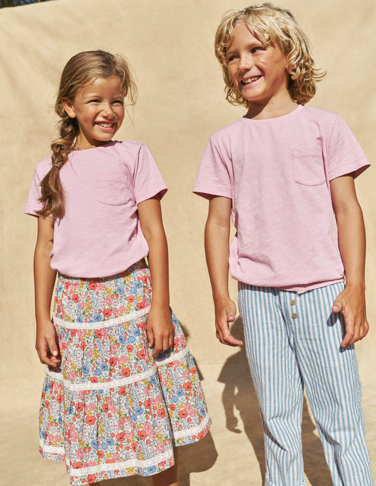 Washed Slub T-shirt-Sugared Almond Pink - Image 4