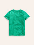 Washed Slub T-shirt-Jade Green