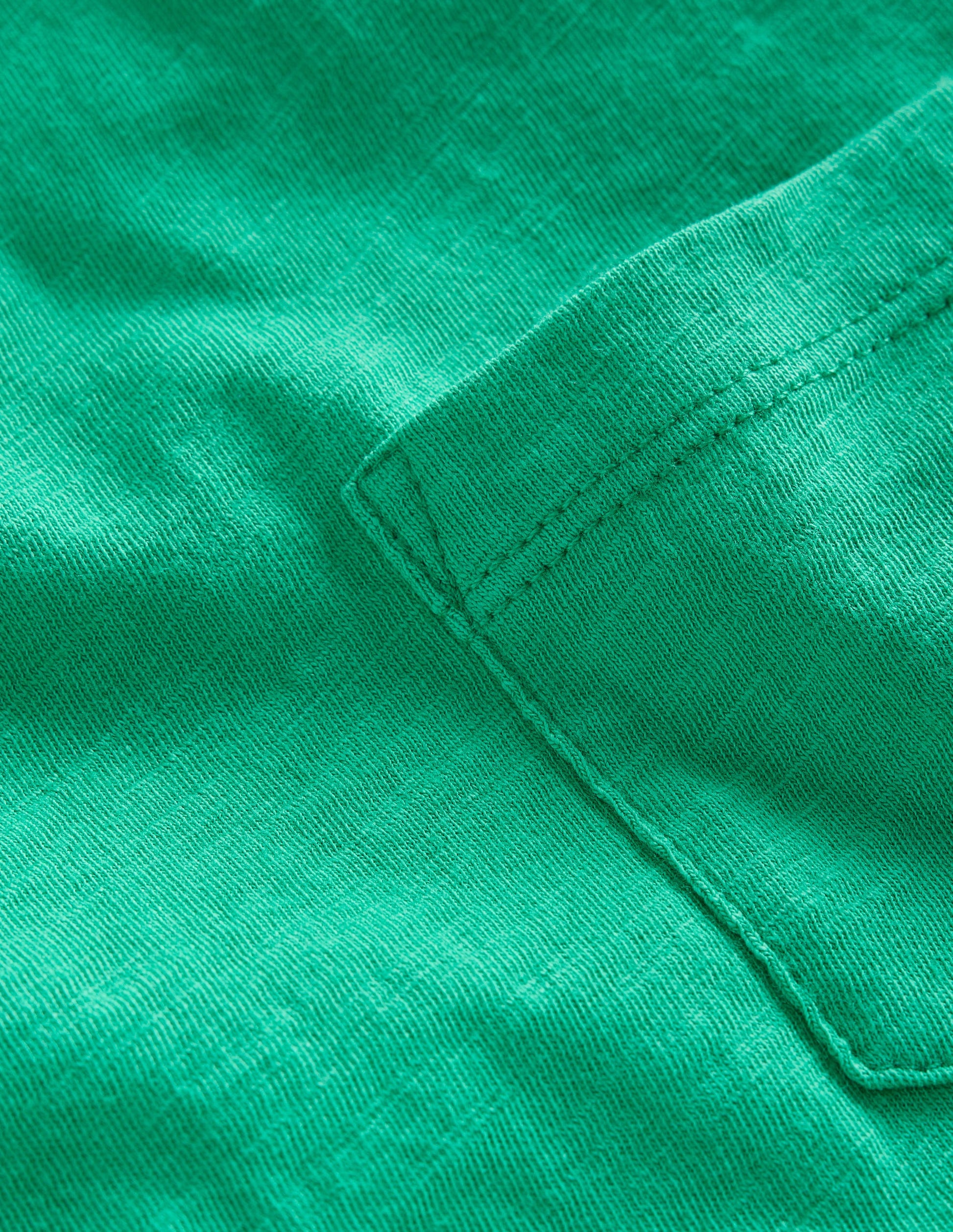 Washed Slub T-shirt-Jade Green-3
