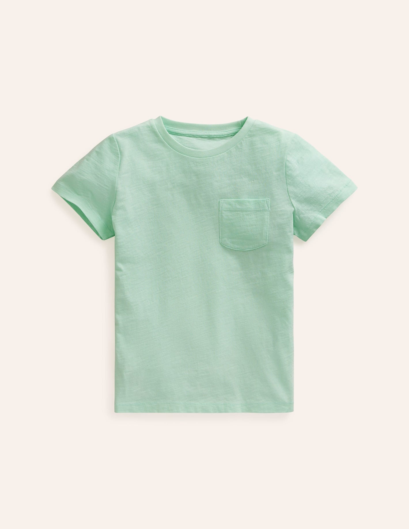 Washed Slub T-shirt-Aloha Green