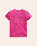 Washed Slub T-shirt-Amazing Pink