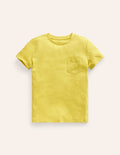 Washed Slub T-shirt-Zest Yellow