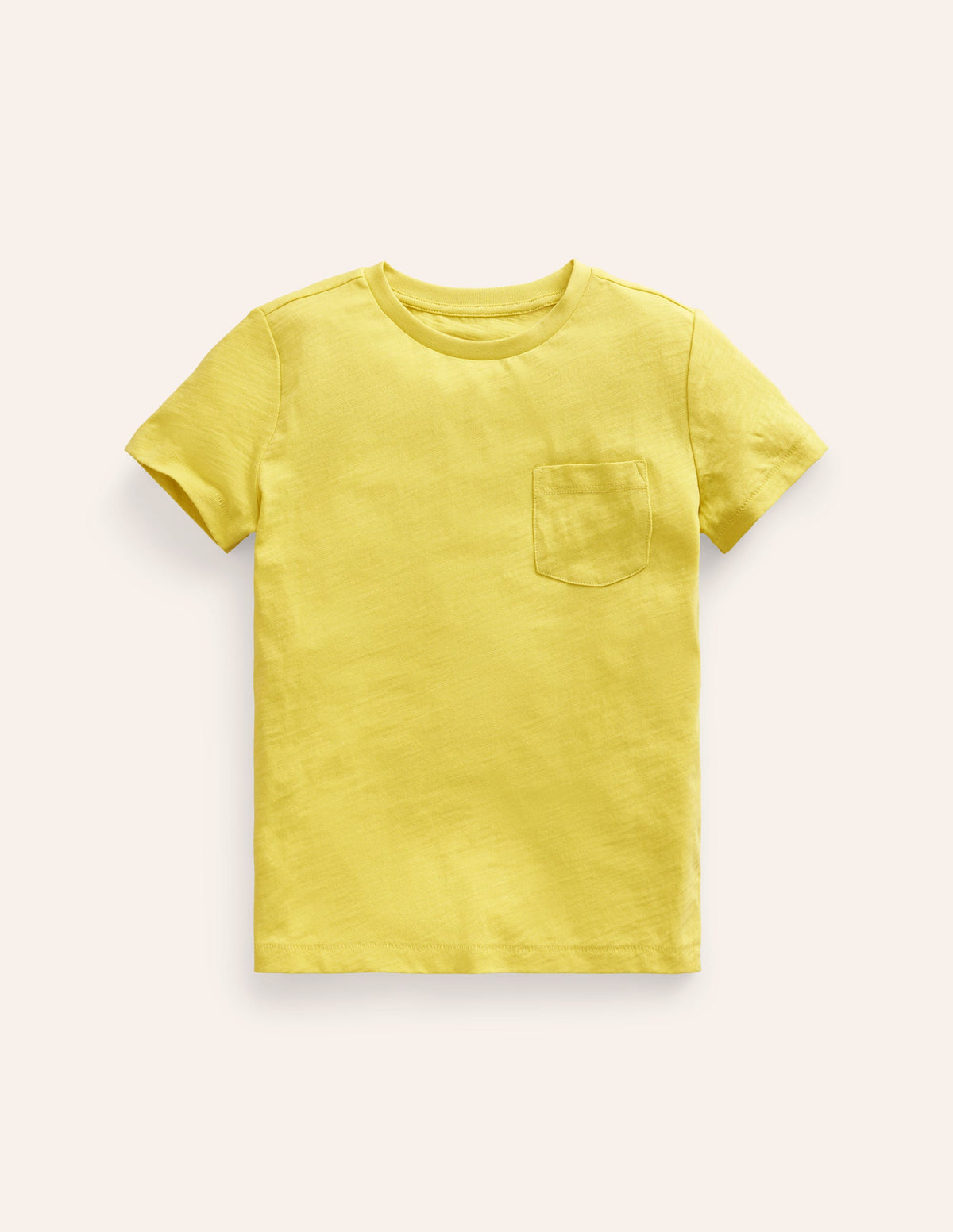 Washed Slub T-shirt-Zest Yellow - Image 1