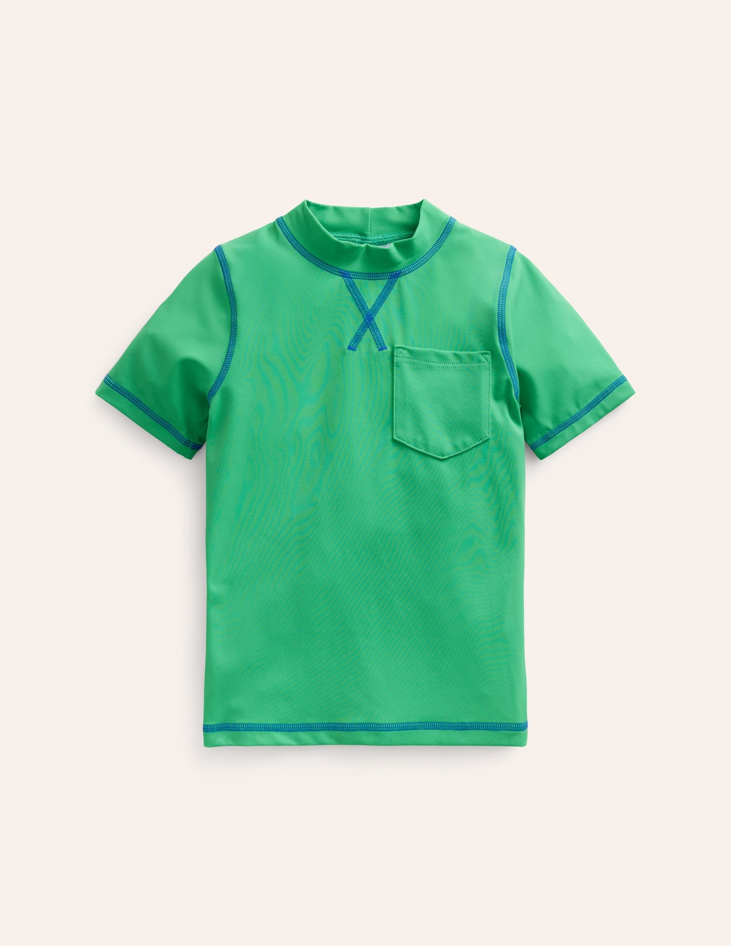 Short Sleeve Rash Vest-Pea Green