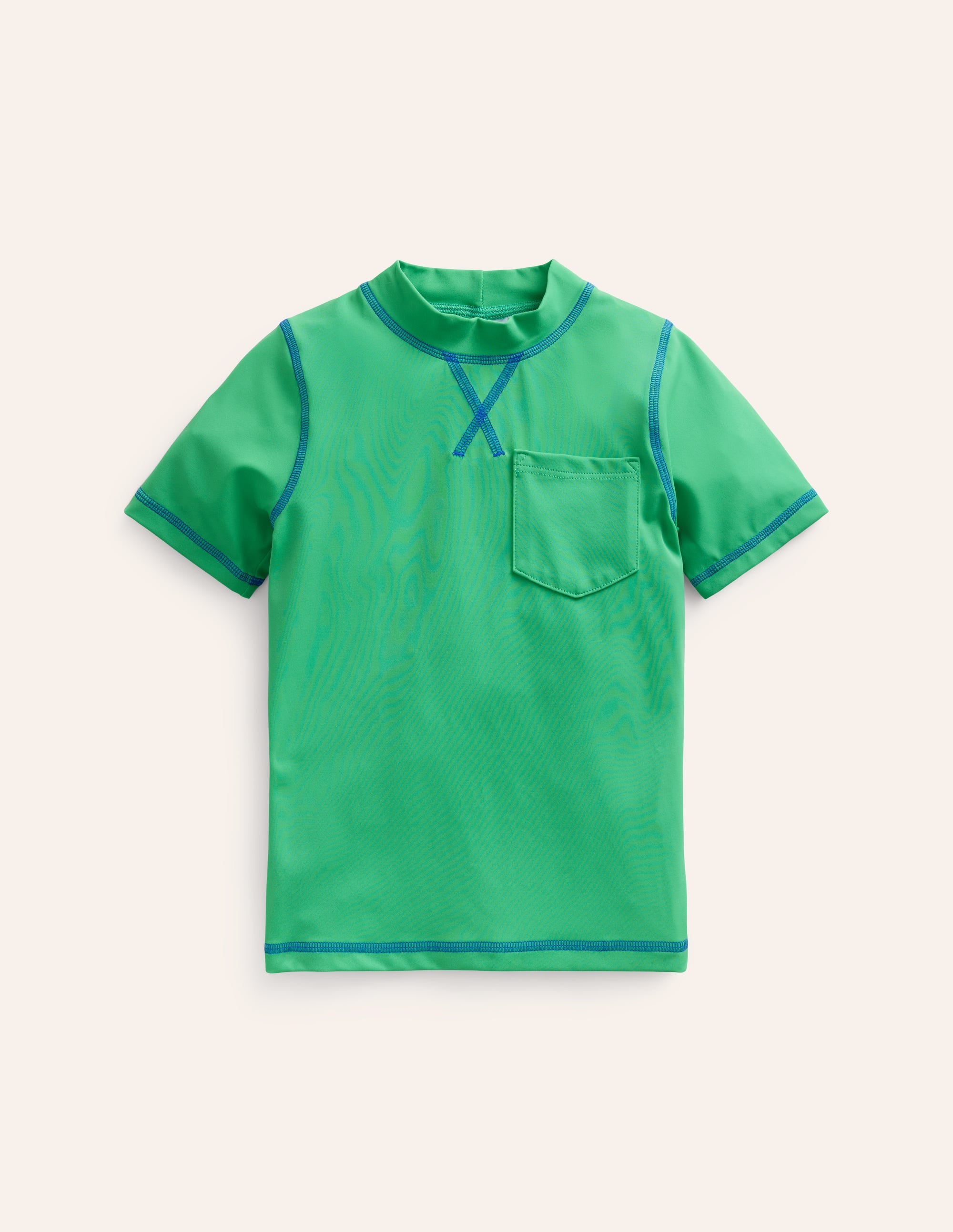 Short Sleeve Rash Vest-Pea Green - Image 1